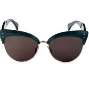 ALAÍA Brand New in Case 
 Clubmaster Cat Eye
Sunglasses
Color: green